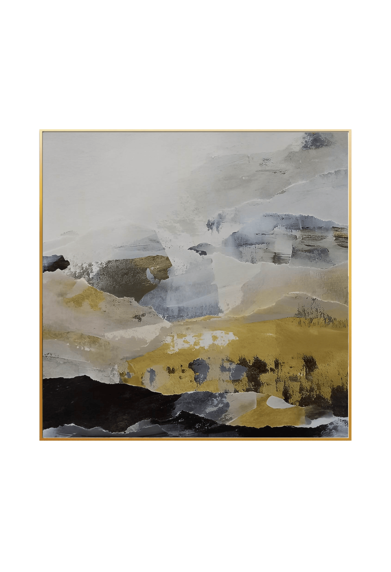 CP037038 Brown, Yellow and Beige Abstract Design Canvas Prints Wall Decor