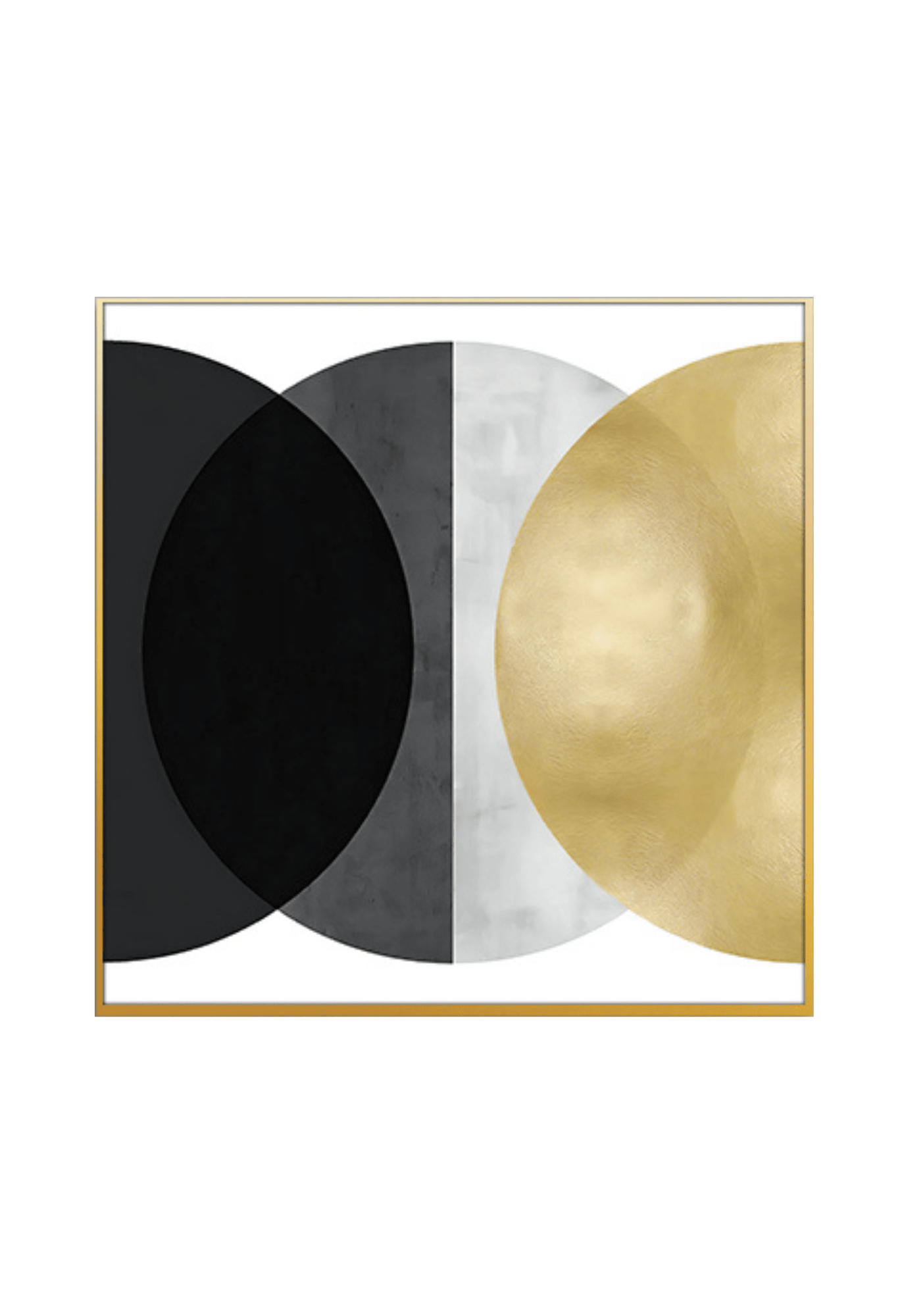 CP021022 Black, Gray and Gold Abstract Design Canvas Prints Wall Decor