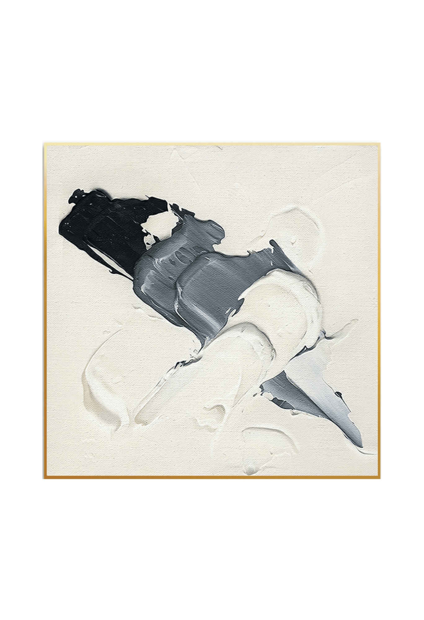 CP024025026 Black, White and Gray Abstract Design Canvas Prints Wall Decor