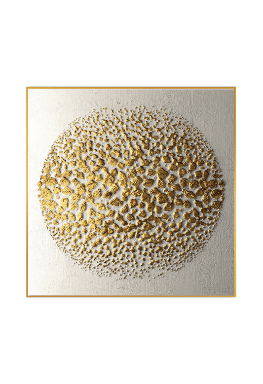 CP023 Gold Abstract Design Canvas Print Wall Decor