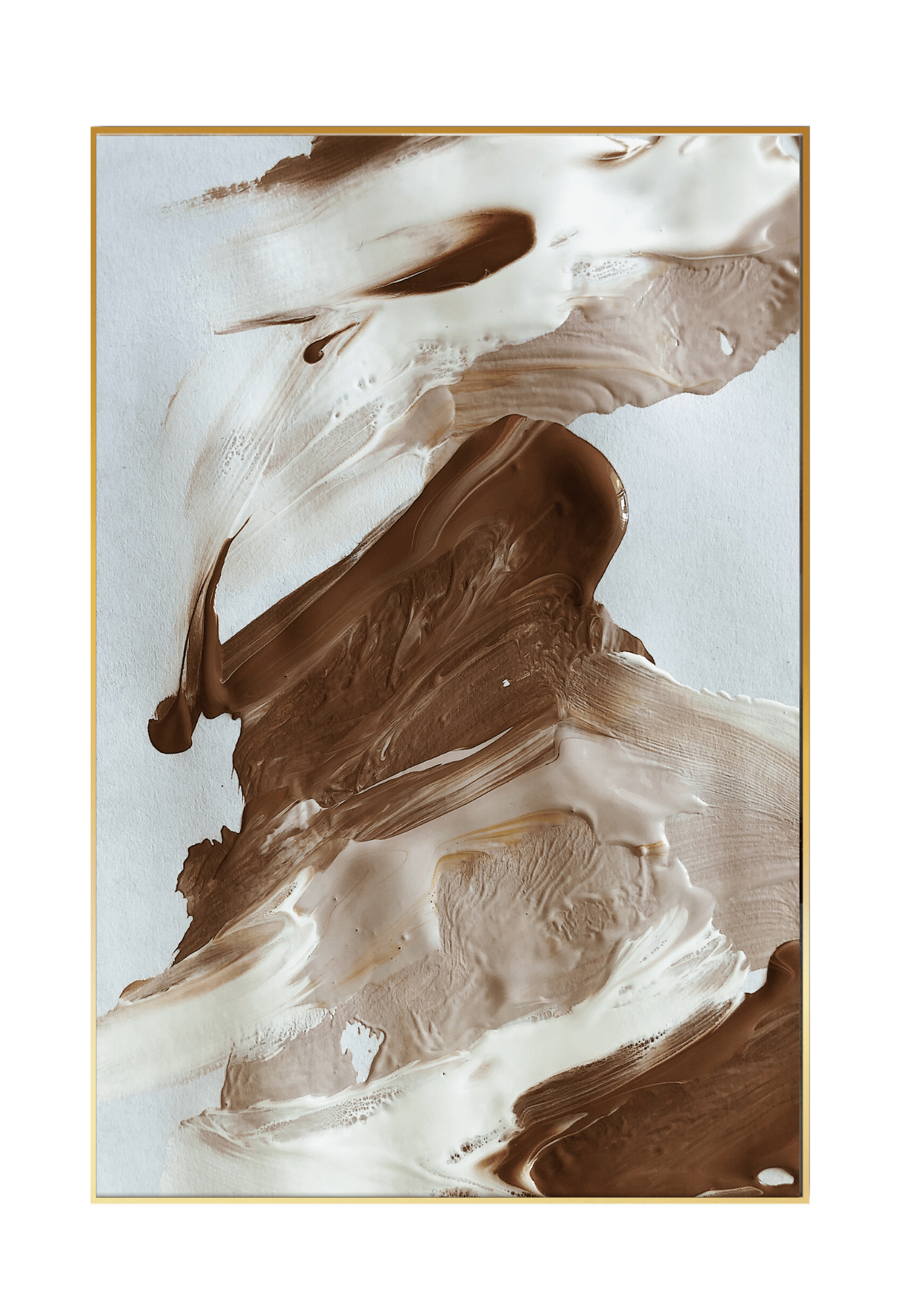 CP129130 Abstract Black, Brown and White Canvas Prints Wall Decor