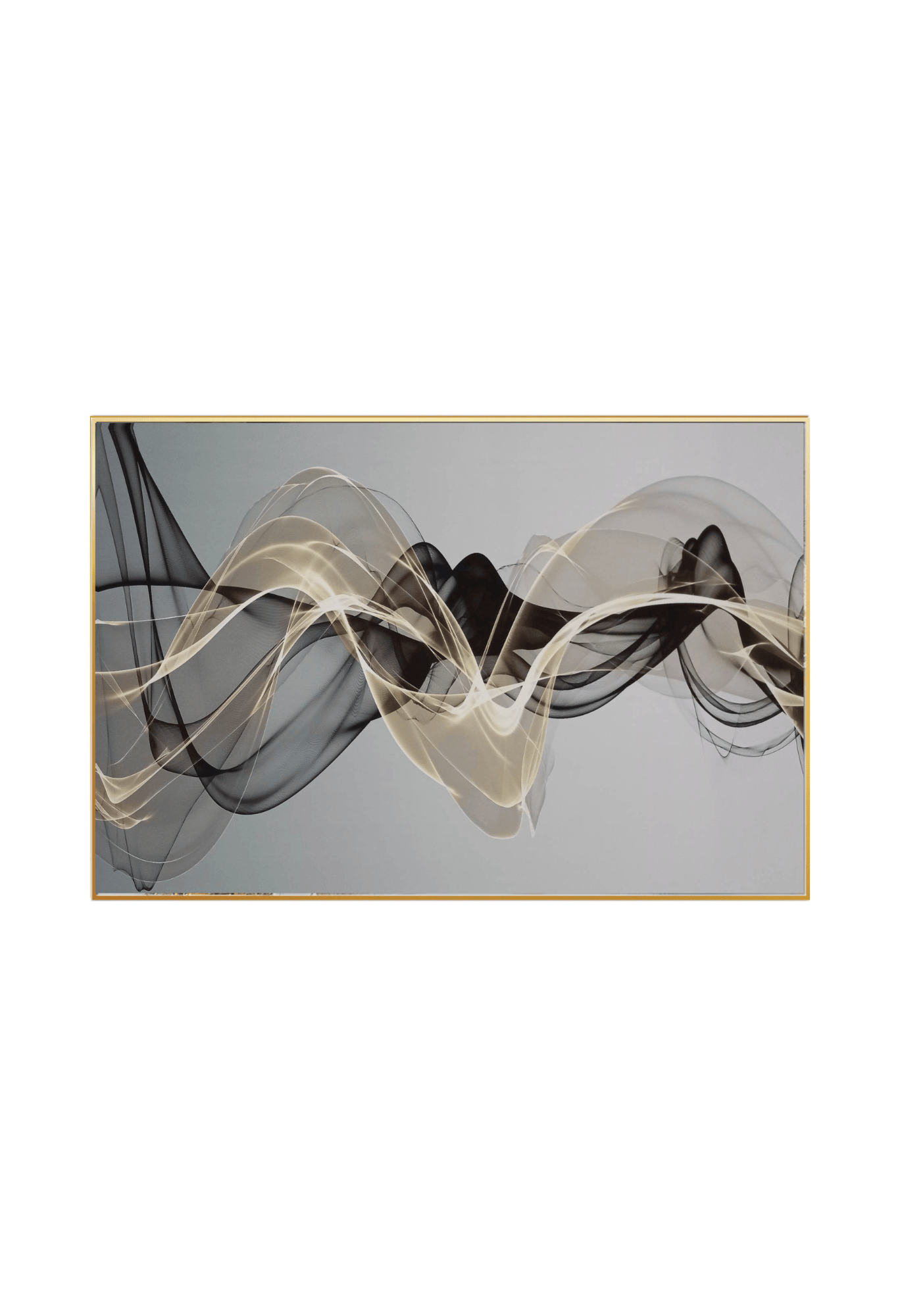CP098 Neutral Black and Gold Abstract Canvas Print Wall Decor