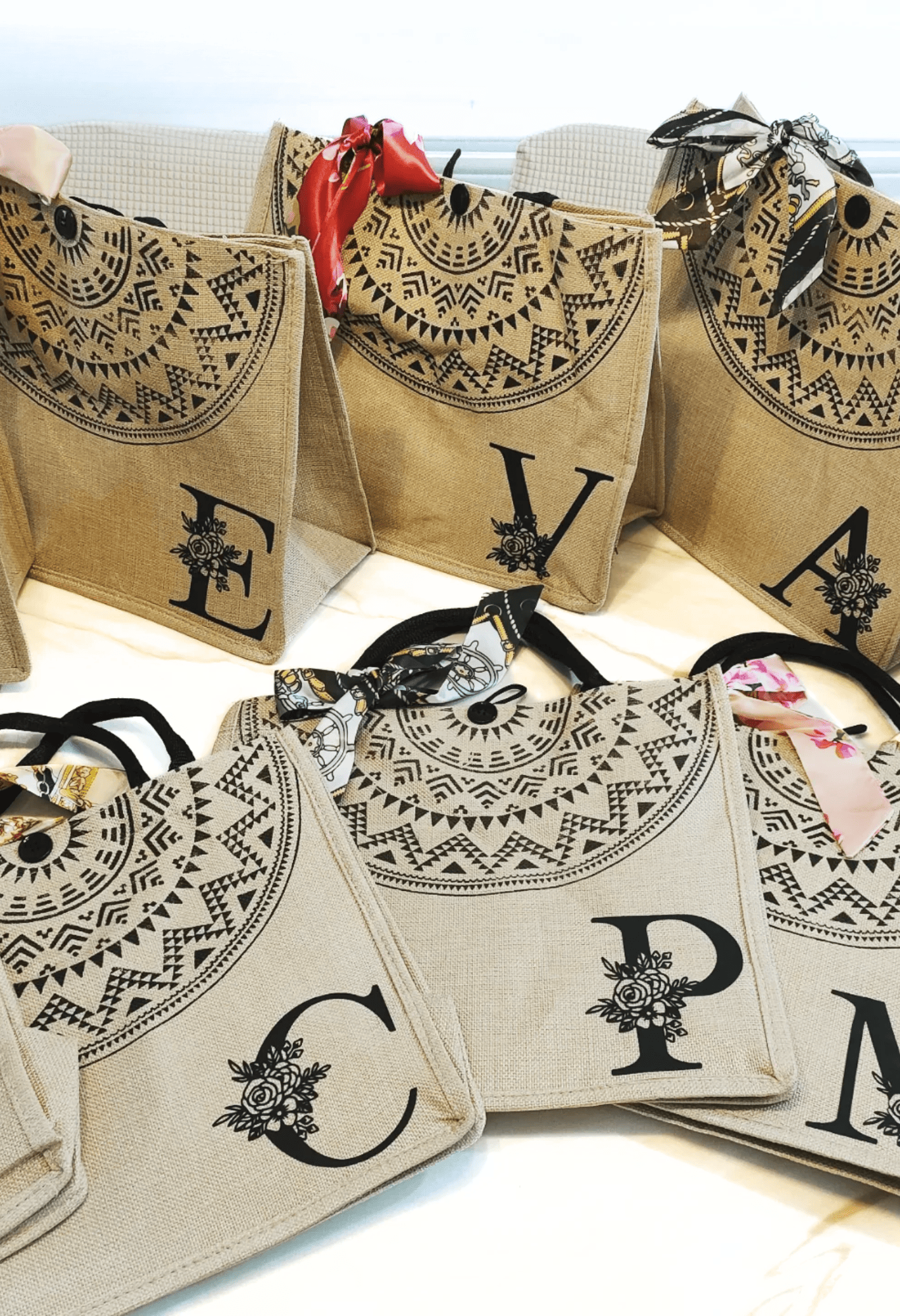 Personalized Burlap Bags
