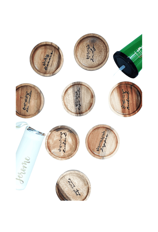 Personalized Acacia Wood Coasters
