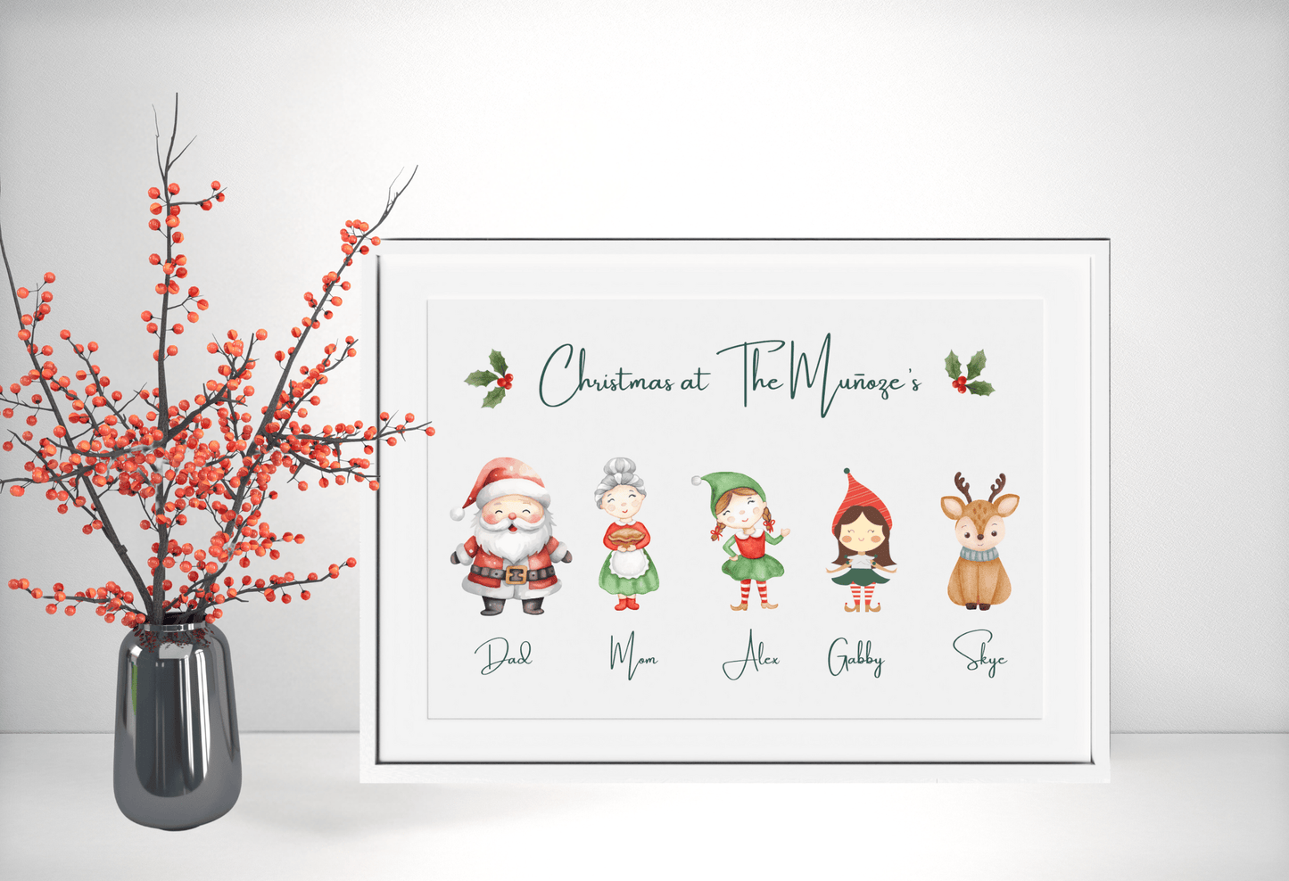 Customizable Family Christmas Posters