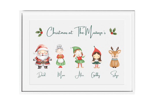 Customizable Family Christmas Posters