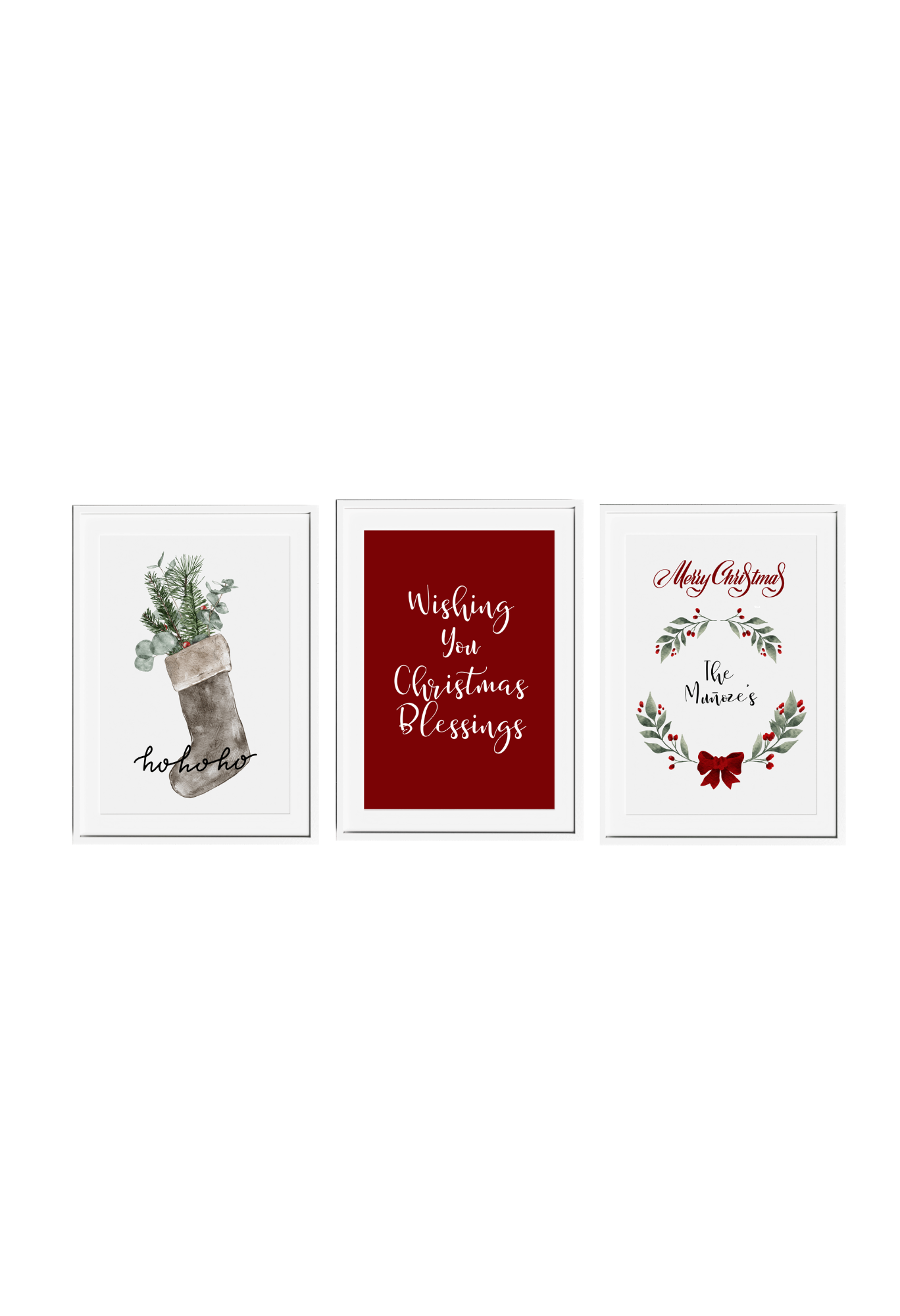 Personalized Christmas Wall Decor