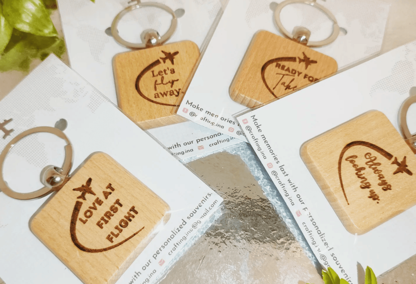 Personalized Wooden Key Chain