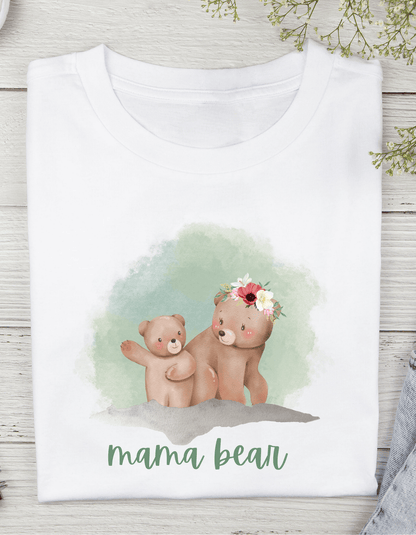 Family T-Shirt Set with Bear Designs