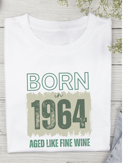 Personalized Birthday Commemorative T-Shirt for Men