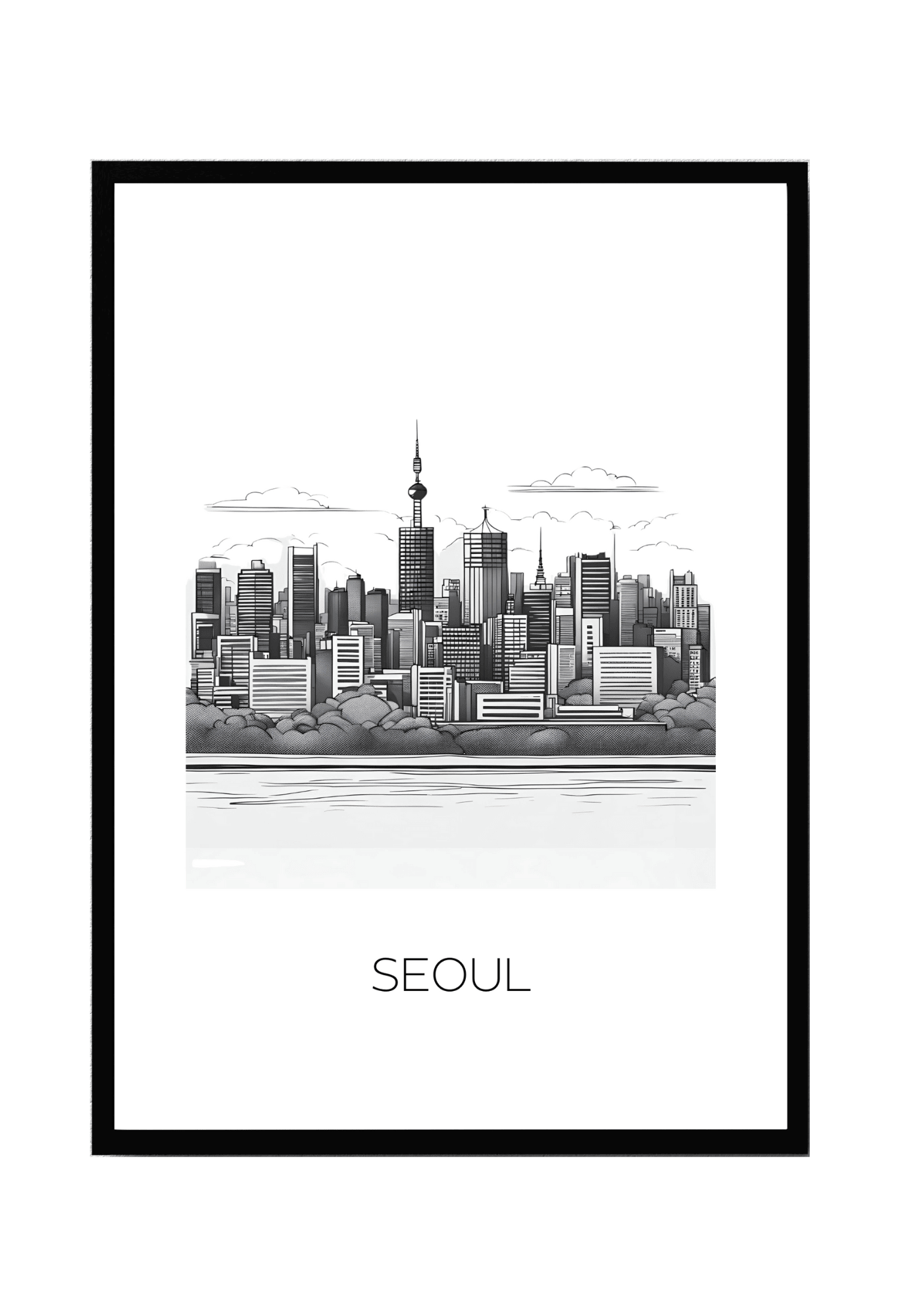 World City Skylines Wall Art