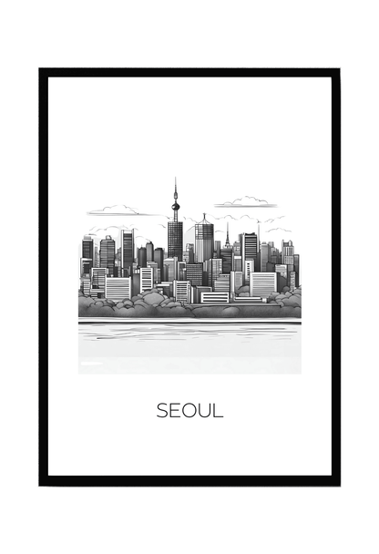 World City Skylines Wall Art