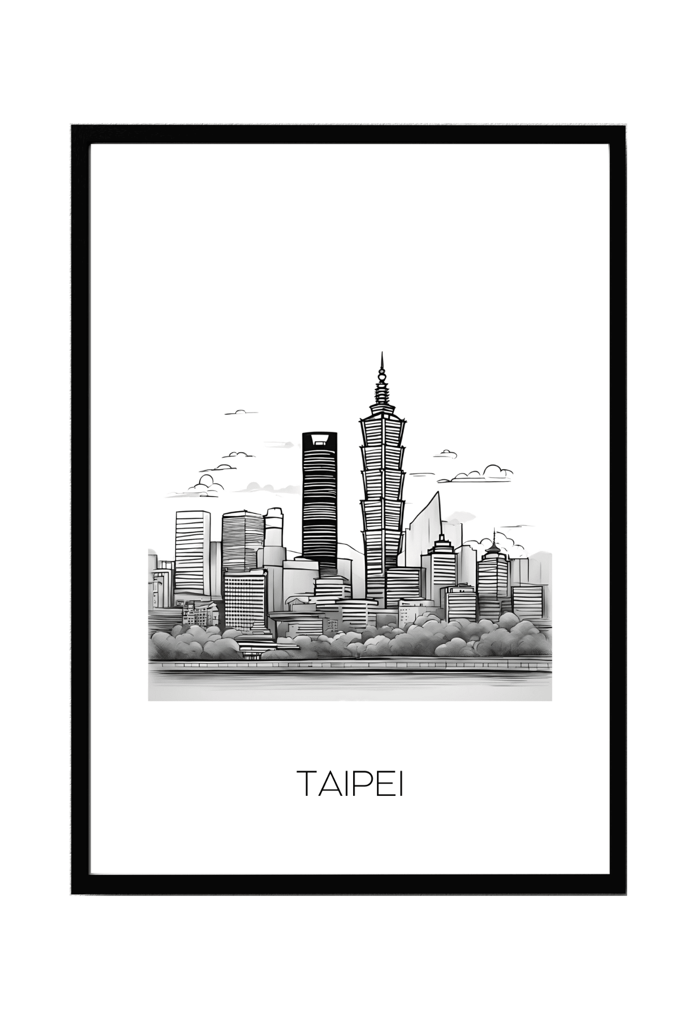 World City Skylines Wall Art