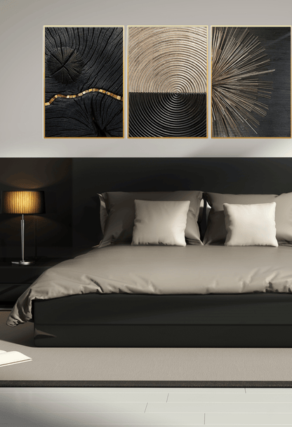 CP016 Wood-Like Pattern Canvas Prints Wall Decor