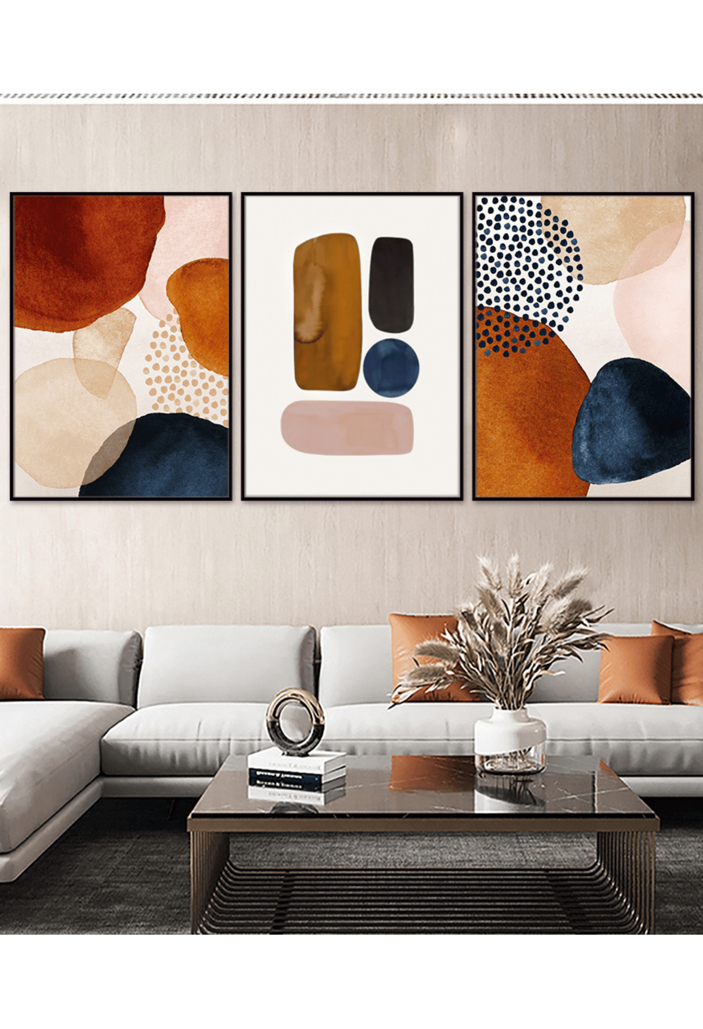 CP005 Nordic Abstract Pattern Canvas Prints Wall Decor
