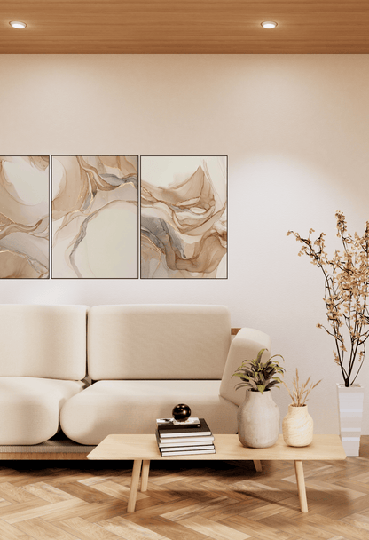 CP140 Marble-Pattern Canvas Prints Wall Decor