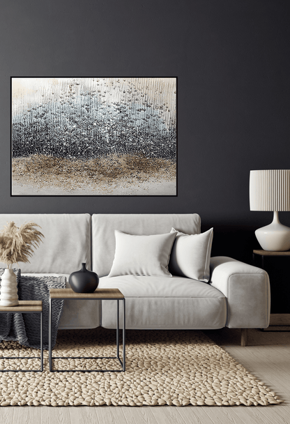 CP079 Brown and Black Abstract Canvas Print Wall Decor