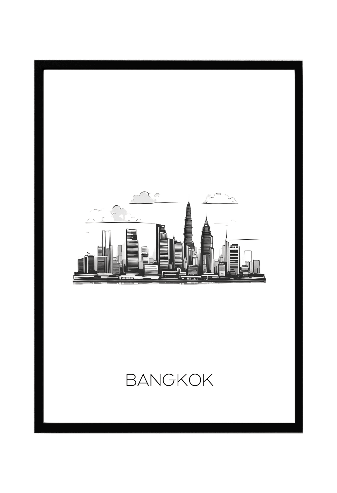 World City Skylines Wall Art