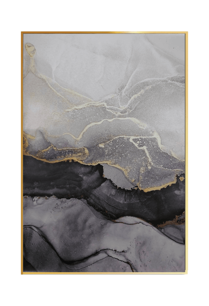 CP073 Gray Abstract Design Canvas Print Wall Decor)