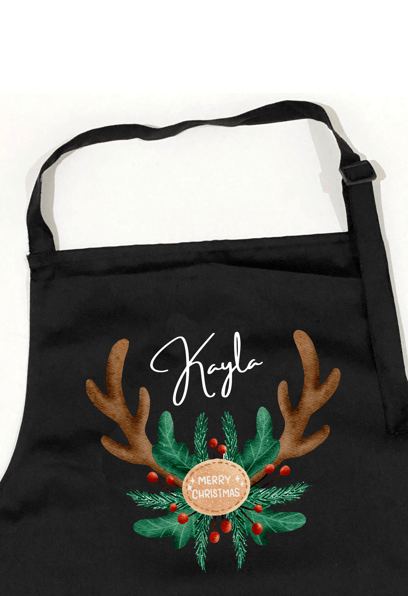 Personalized Christmas Aprons with Antler