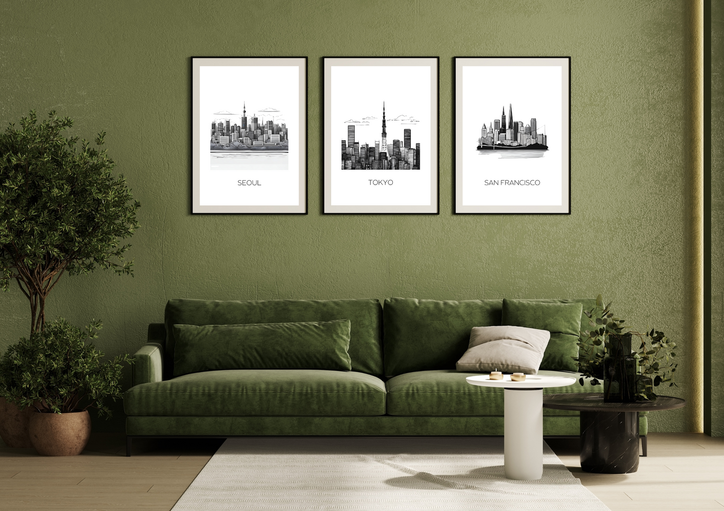 World City Skylines Wall Art