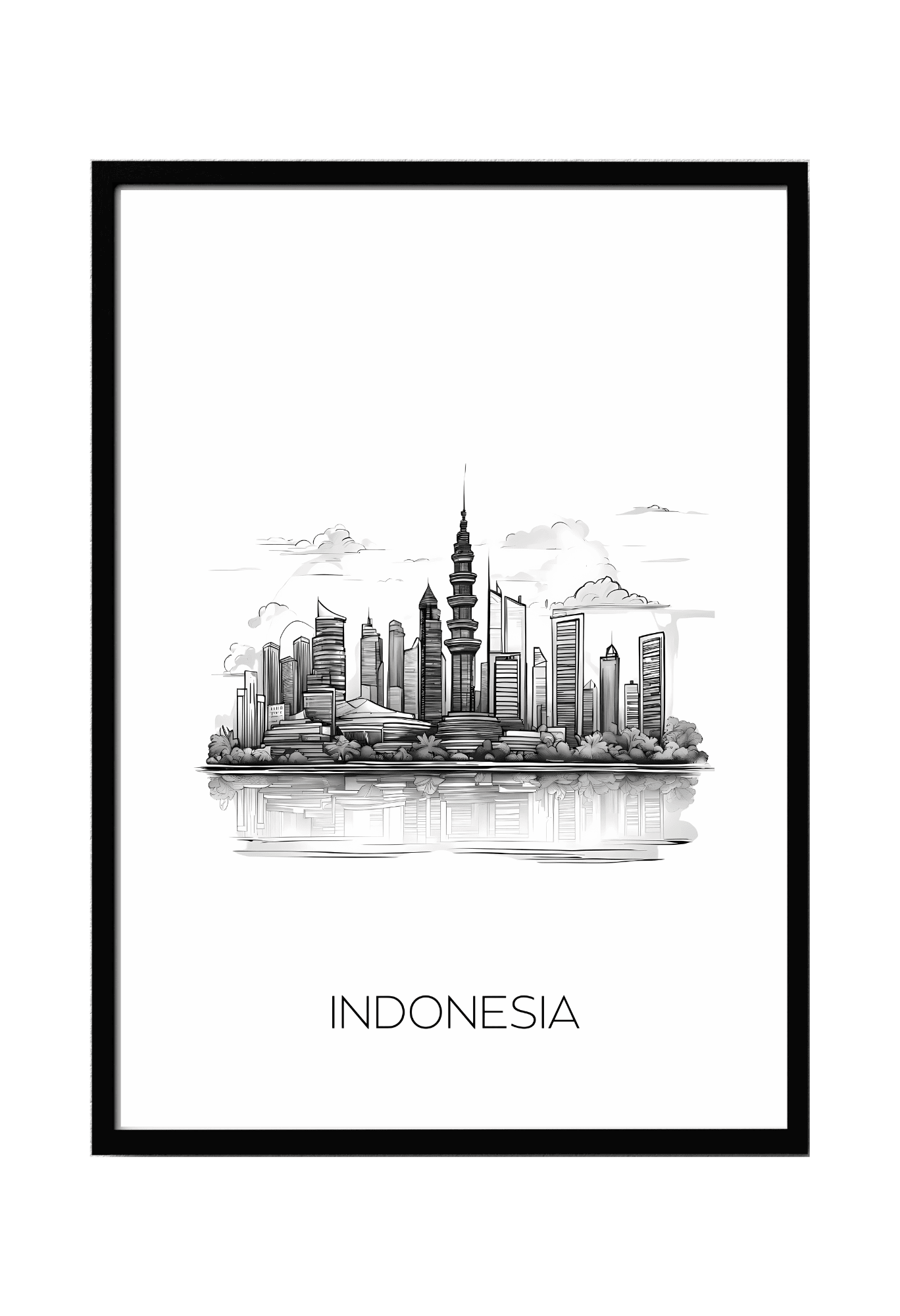 World City Skylines Wall Art