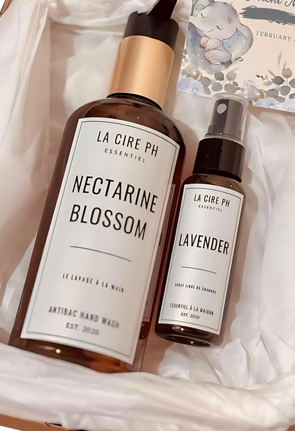 Nectarine Blossom Hand Wash and Lavender Room Spray and Set