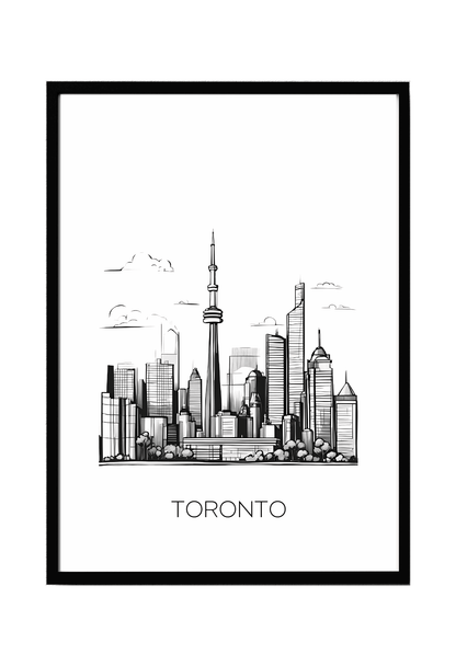 World City Skylines Wall Art