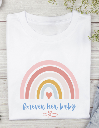 Mom and Daughter Rainbow Family T-Shirt Set