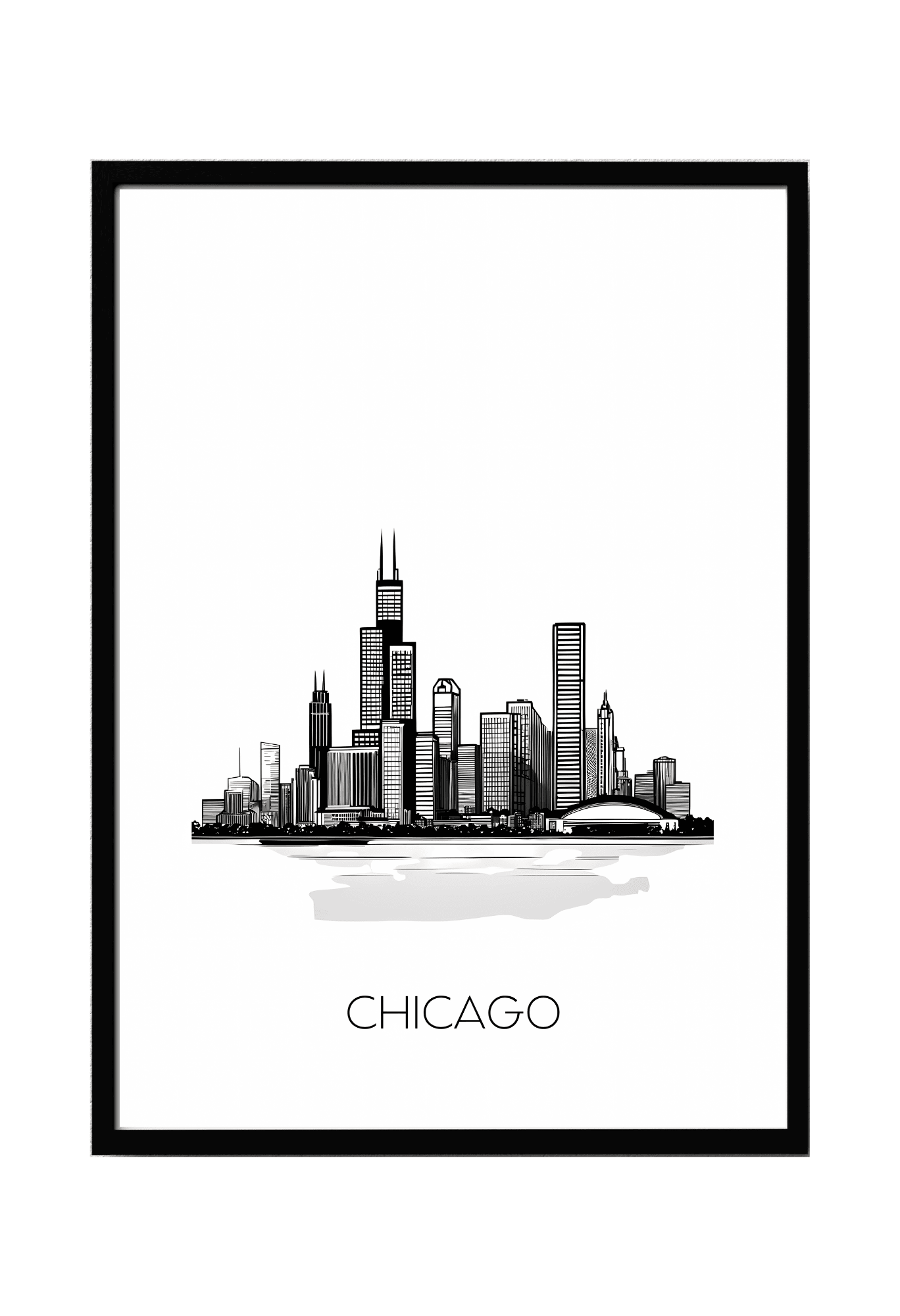 World City Skylines Wall Art
