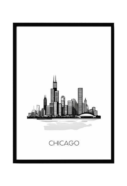 World City Skylines Wall Art