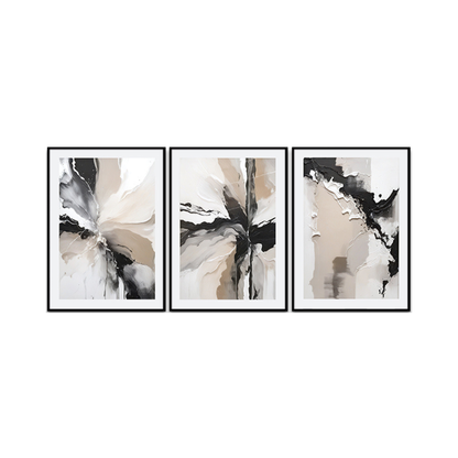 CP190 Neutral Abstract Canvas Prints Wall Decor