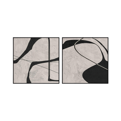 CP192 Neutral Abstract Design Canvas Prints Wall Decor