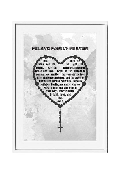 Personalized Family Prayer Wall Decor