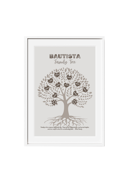 Personalized Family Tree Wall Decor