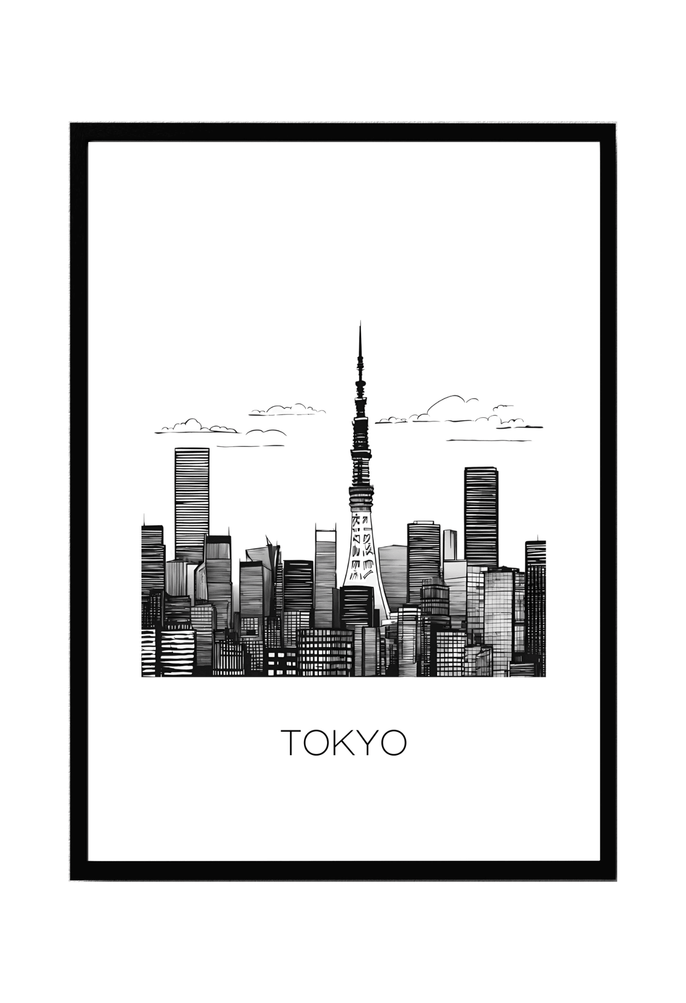World City Skylines Wall Art