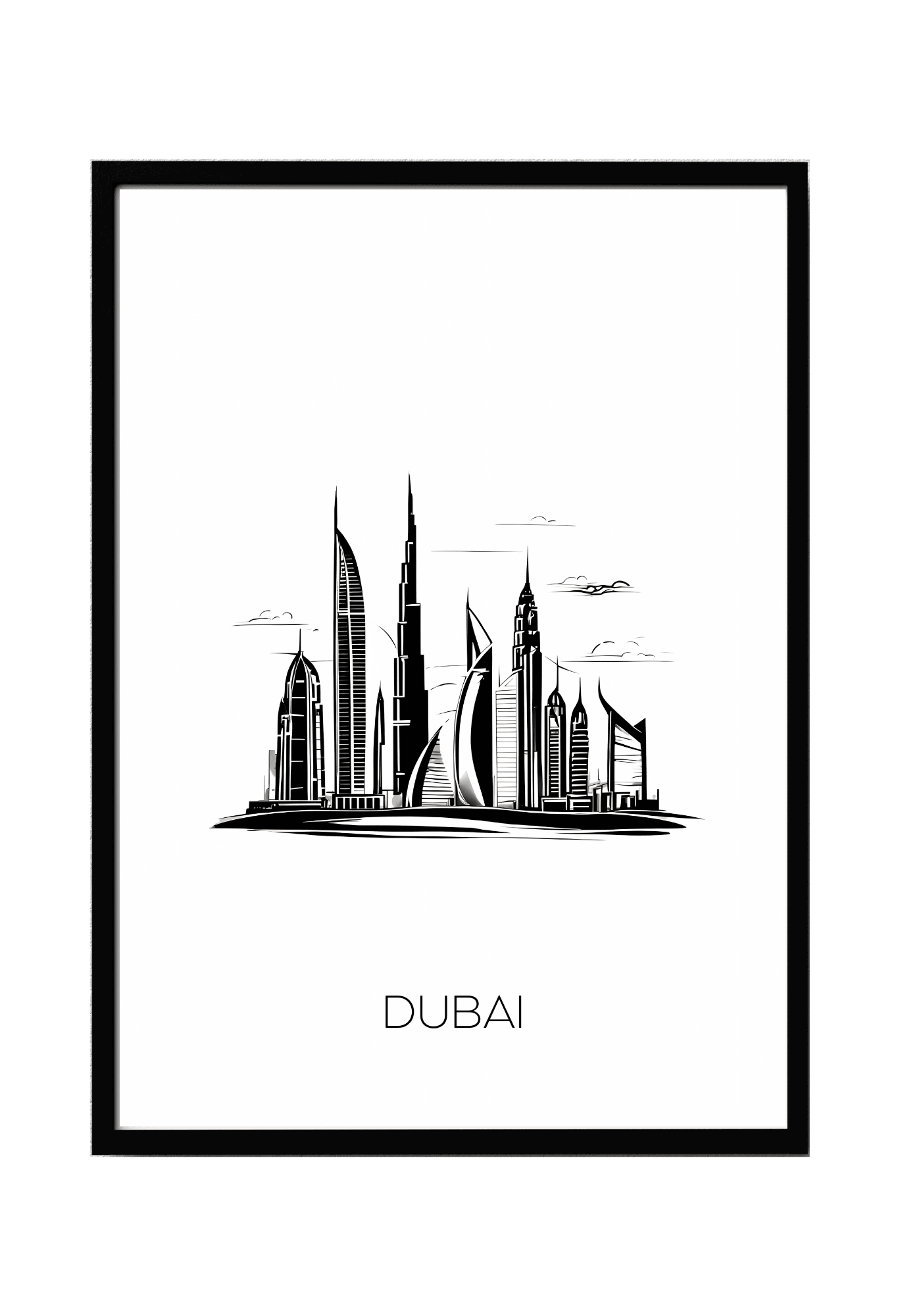 World City Skylines Wall Art
