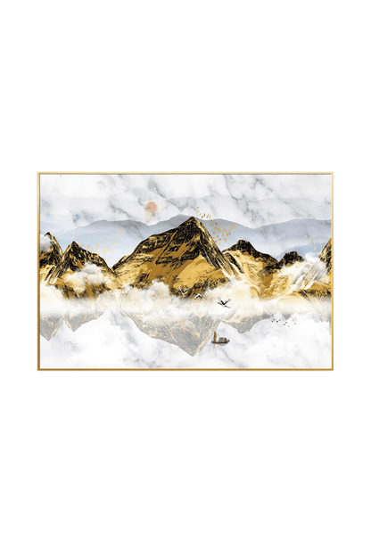CP084 Black and Yellow Landscape Canvas Print Wall Decor