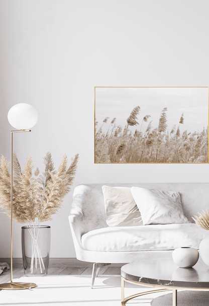 CP086 Neutral Beige Abstract Canvas Print Wall Decor
