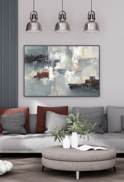 CP088 Monochromatic Abstract Canvas Print Wall Decor