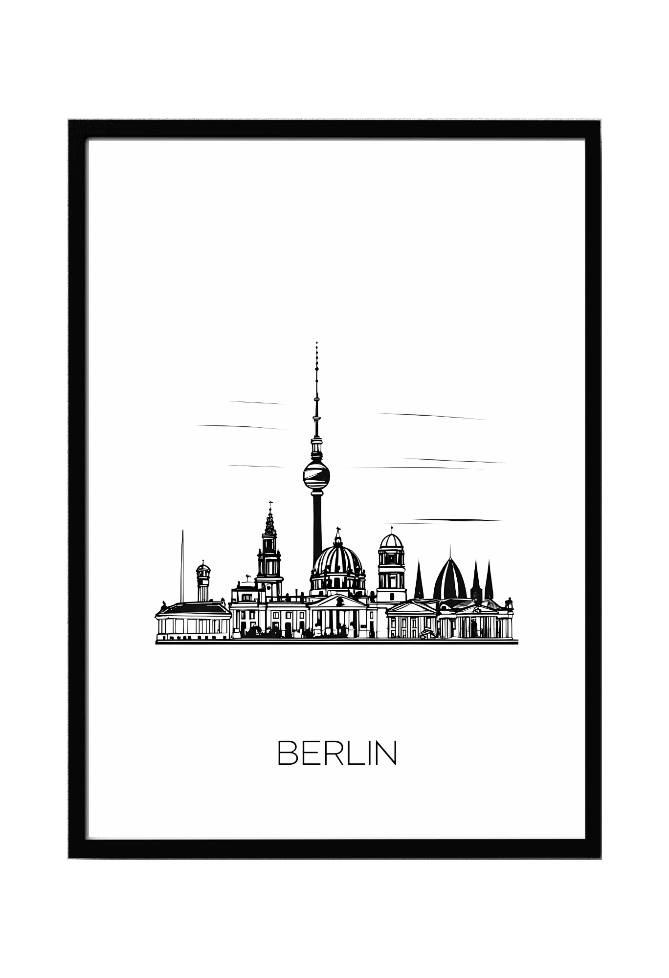World City Skylines Wall Art