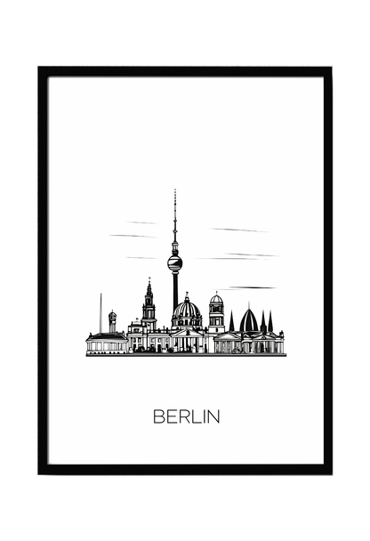 World City Skylines Wall Art
