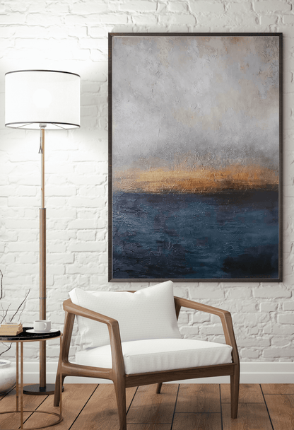 CP093 Sunset Abstract Design Canvas Print Wall Decor)