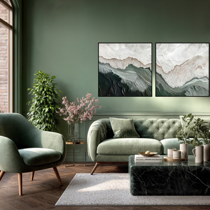 CP194 Green Landscape Design Canvas Prints Wall Decor