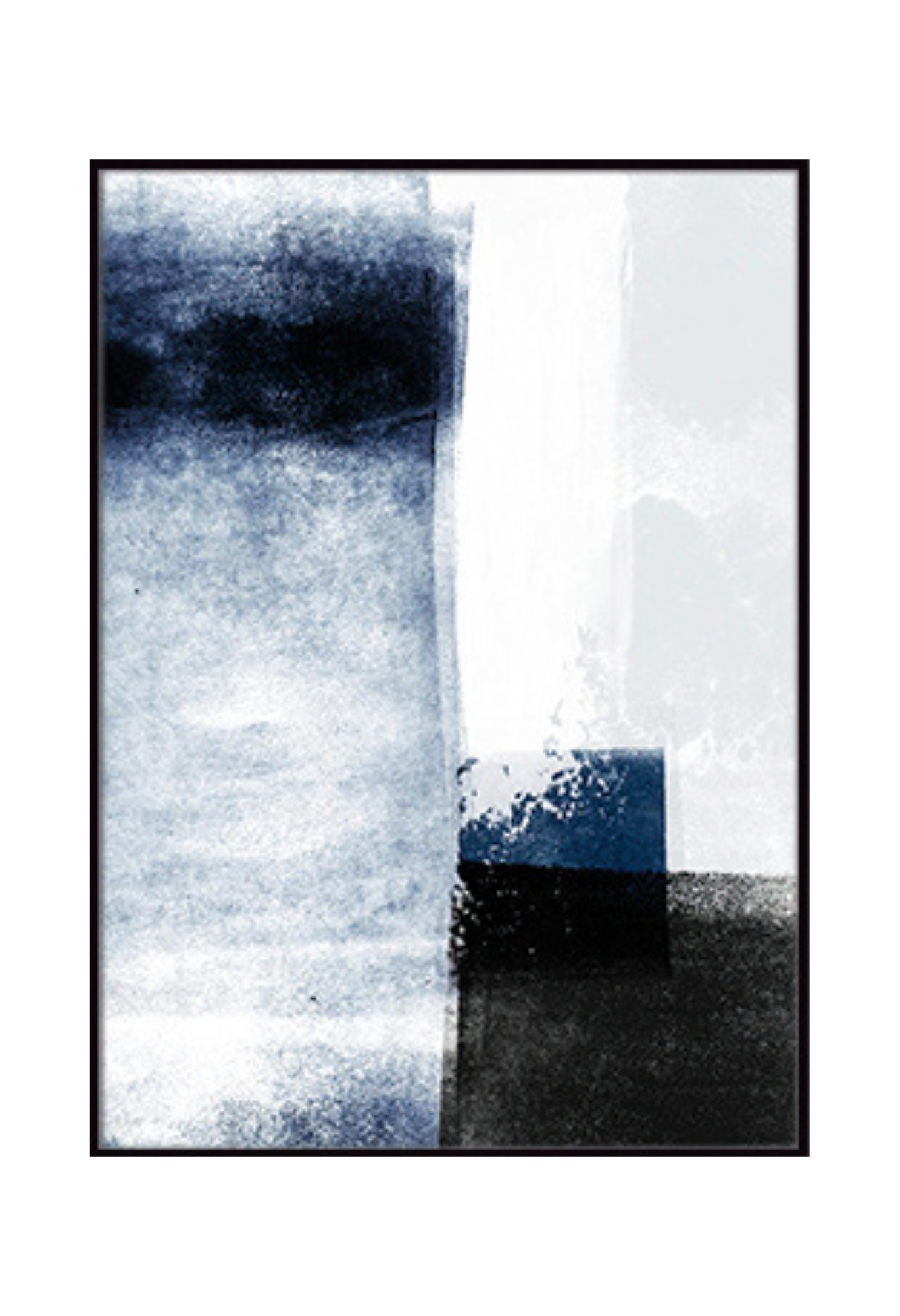 CP006 Modern Abstract Blue Pattern Canvas Prints Wall Decor