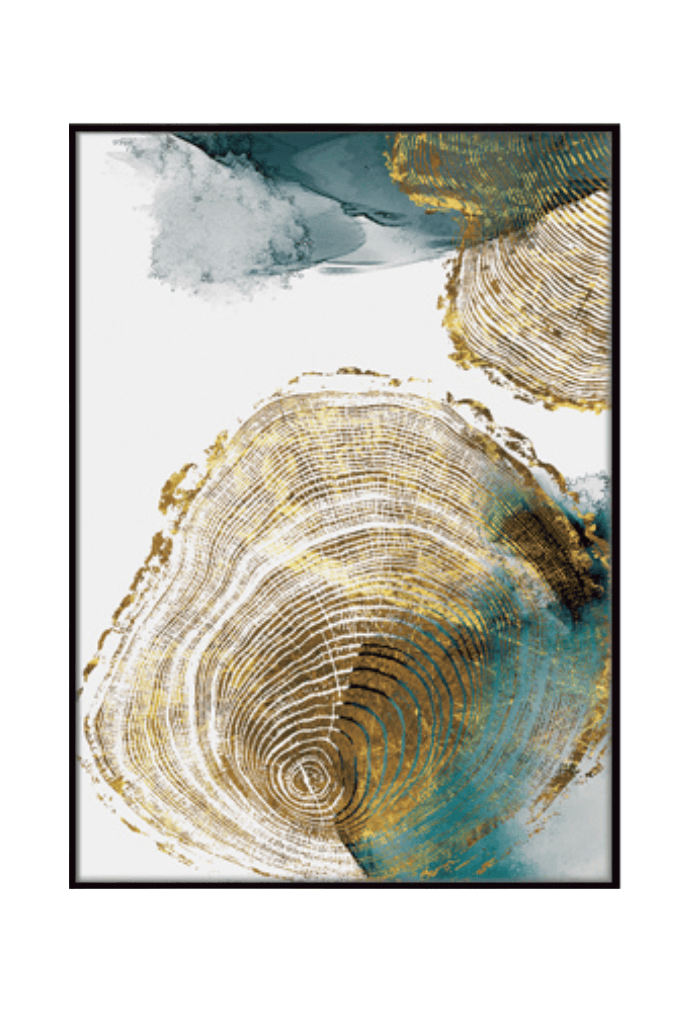 CP002 Abstract Tree Ring Canvas Prints Wall Decor
