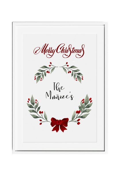 Personalized Christmas Wall Decor