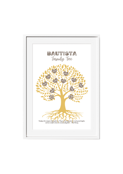 Personalized Family Tree Wall Decor