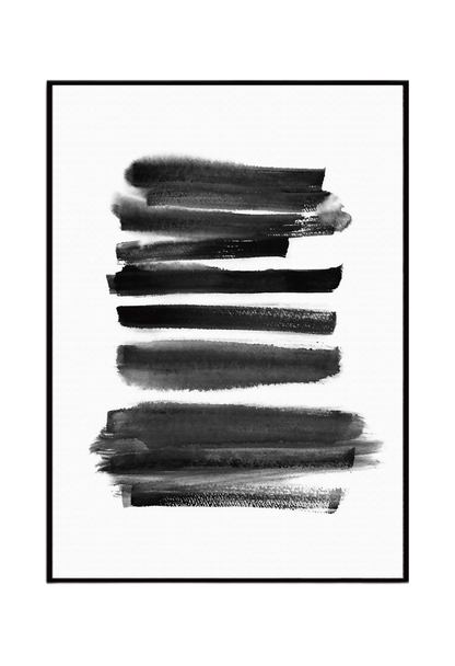 CP138 Black and White Abstract Design Canvas Prints Wall Decor