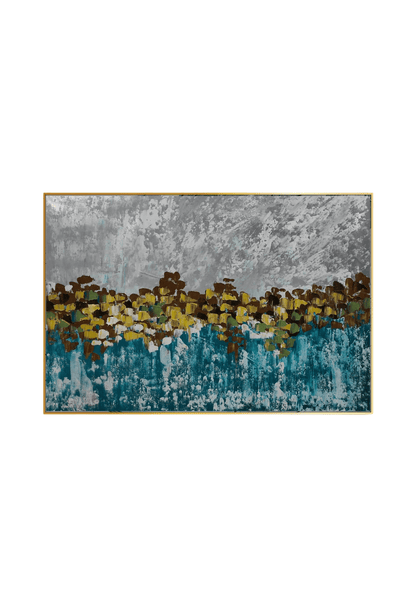 HP012 Abstract Multicolor Acrylic Hand-Painted Wall Decor